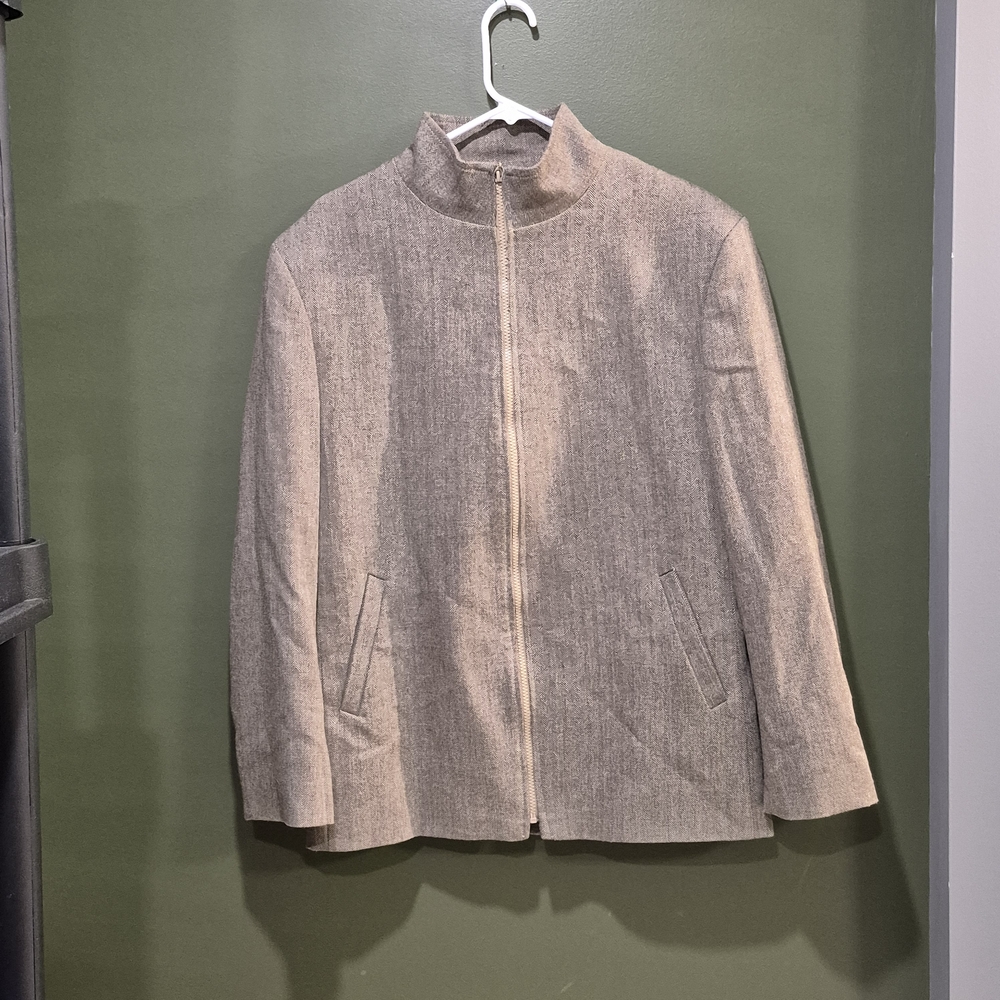 Gray Bomber Jacket